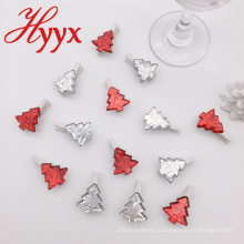 Промо HYYX подарки много стилей формы дерева рождественские деревянные клипы фото клипы